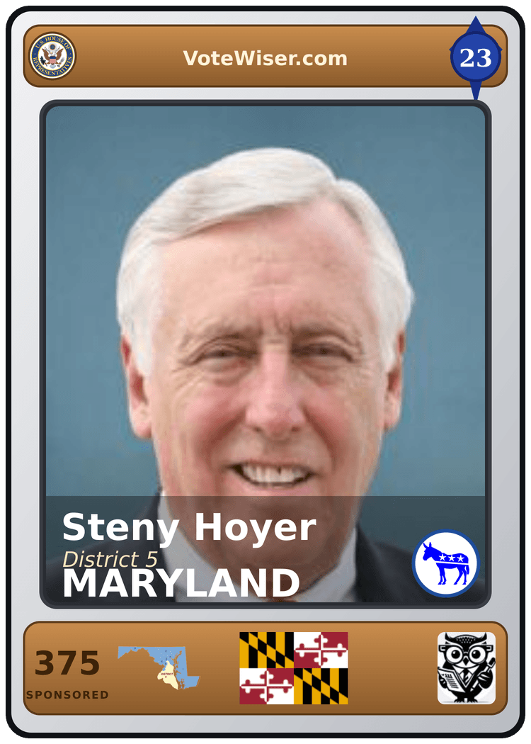 Steny H. Hoyer trading card
