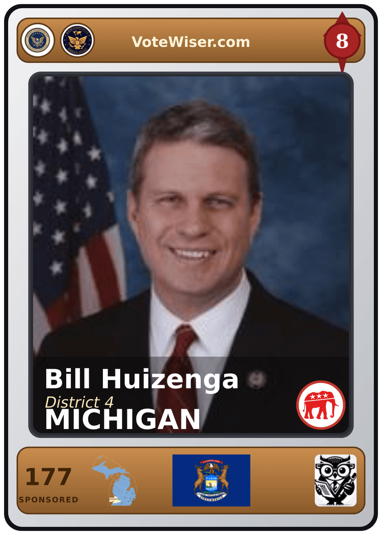 Bill Huizenga trading card