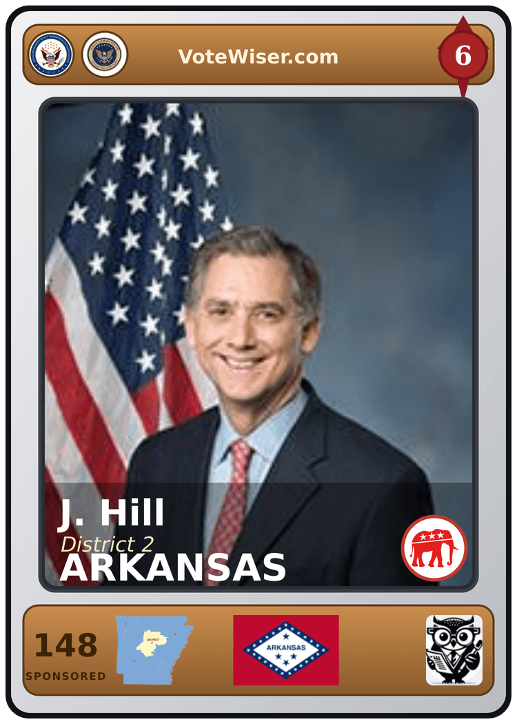 J. French Hill trading card
