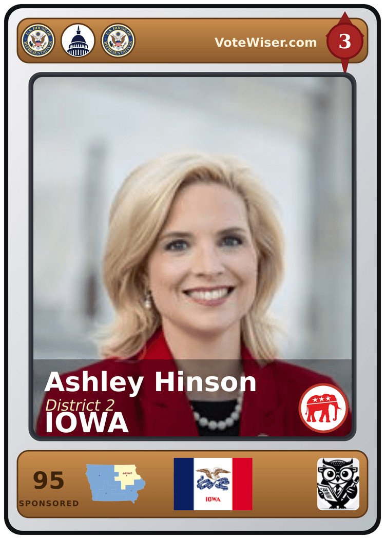 Ashley Hinson trading card