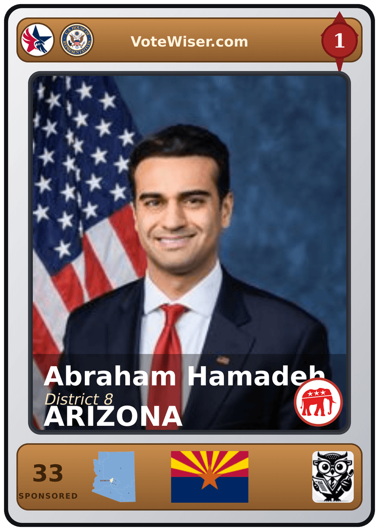 Abraham J. Hamadeh trading card