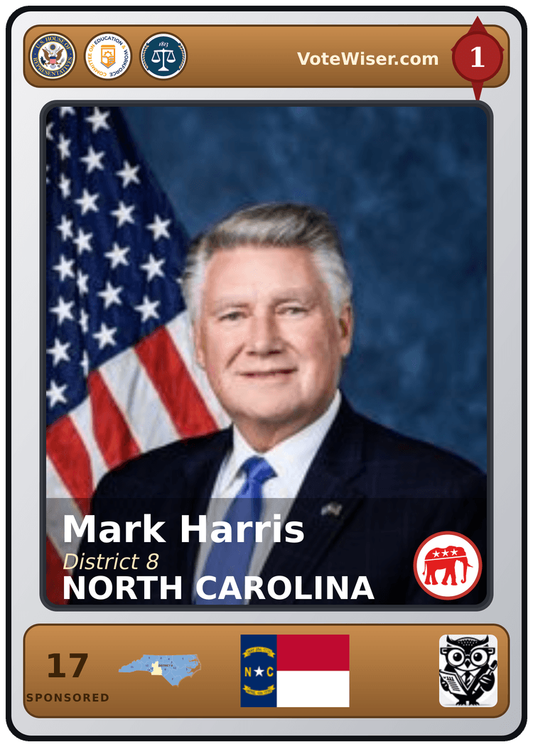 Mark Harris trading card