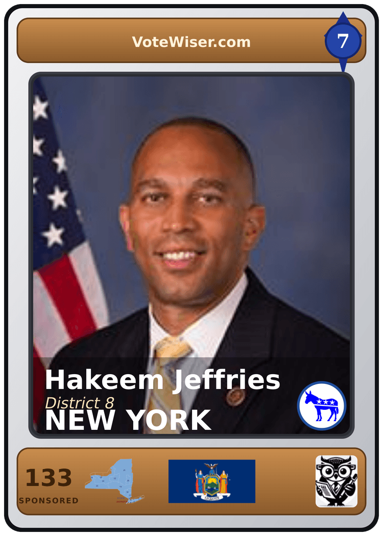 Hakeem S. Jeffries trading card