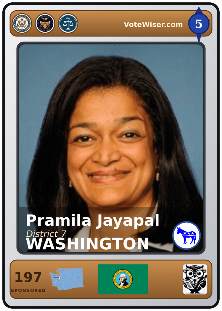 Pramila Jayapal trading card