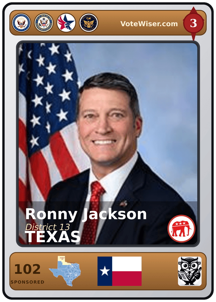 Ronny Jackson trading card