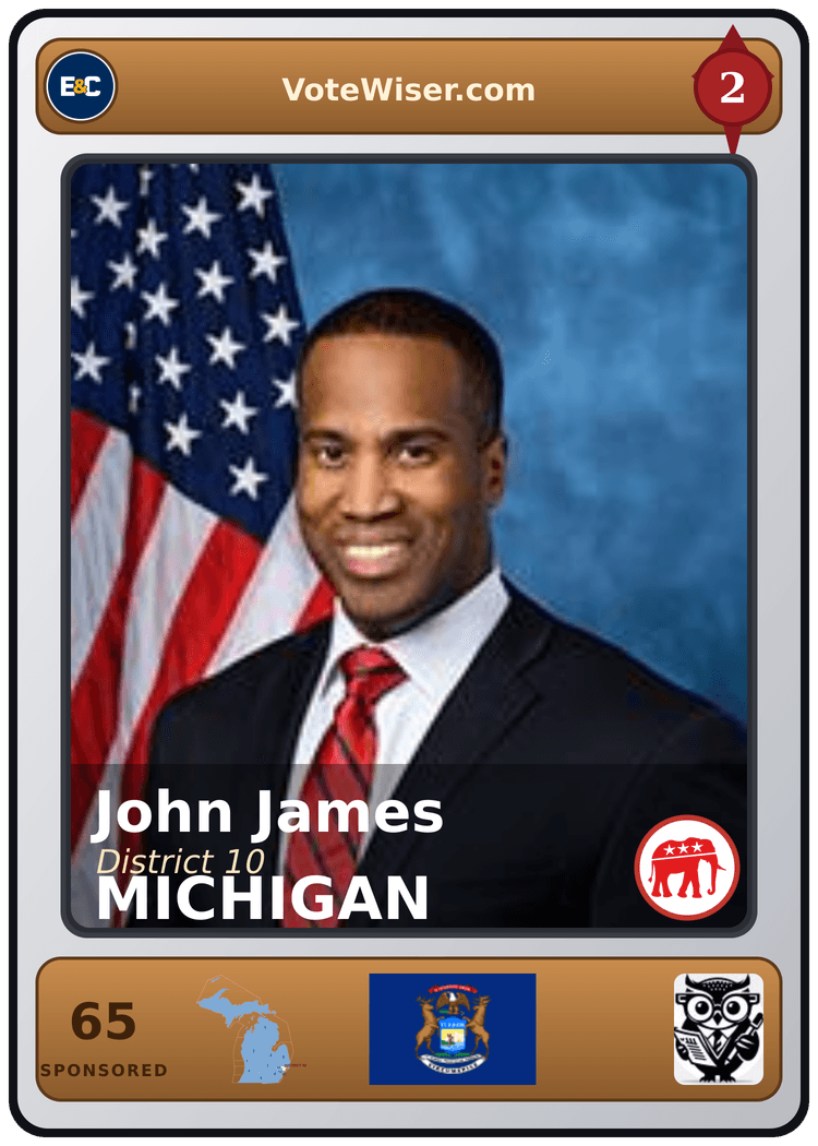 John James trading card