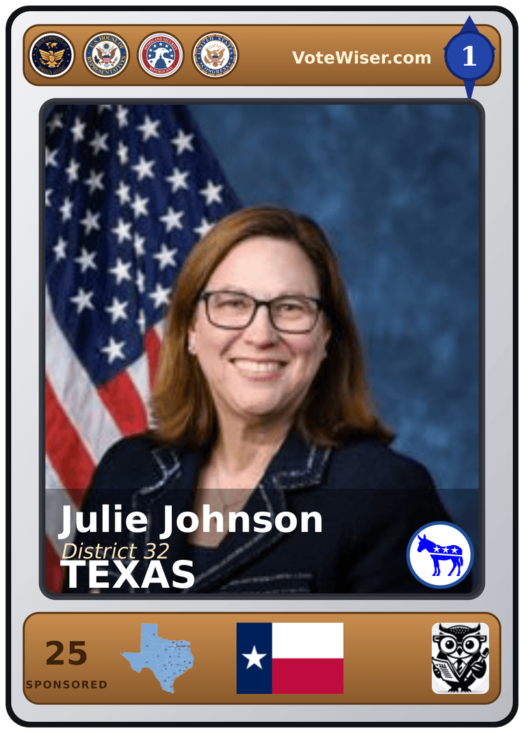 Julie Johnson trading card