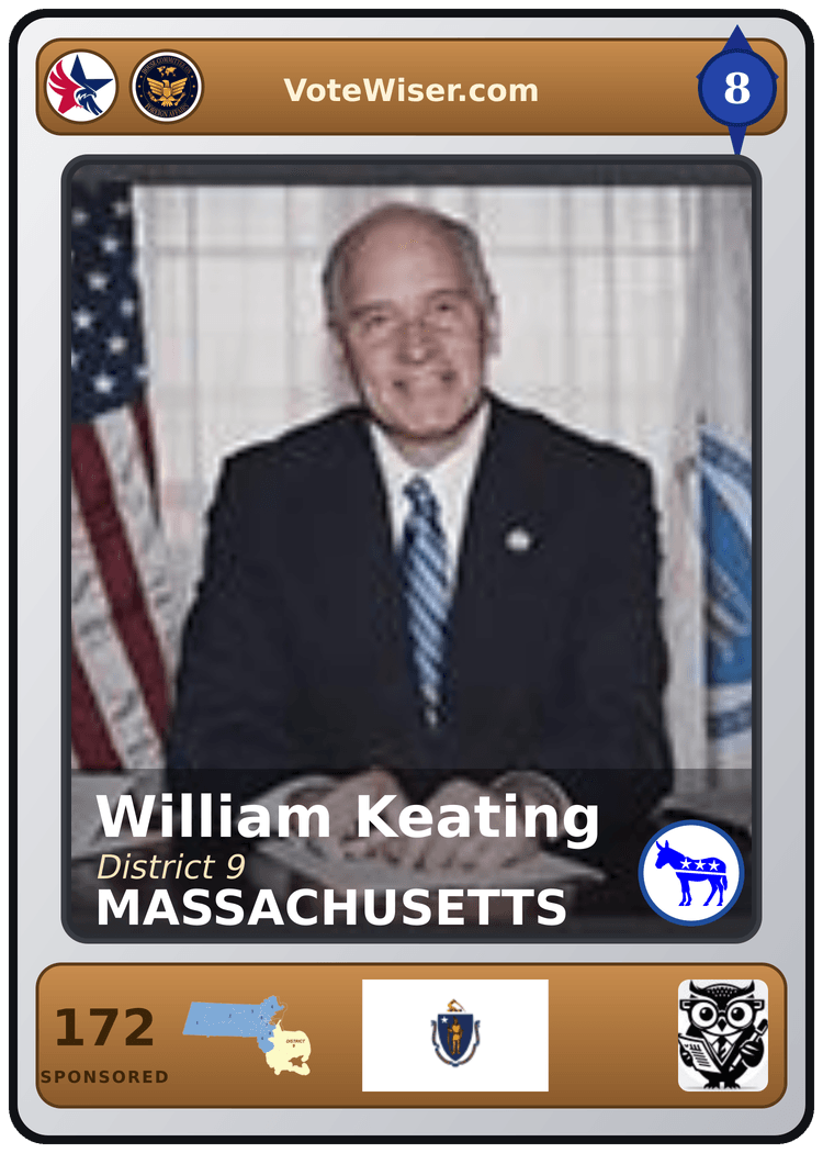 William R. Keating trading card
