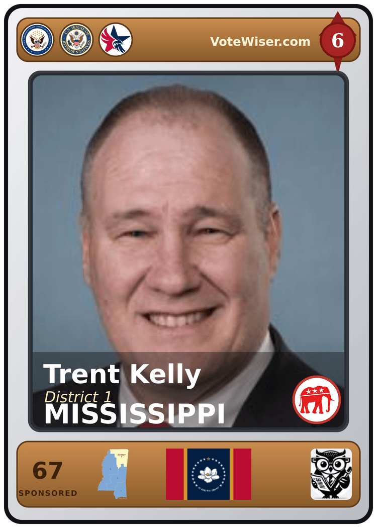 Trent Kelly trading card