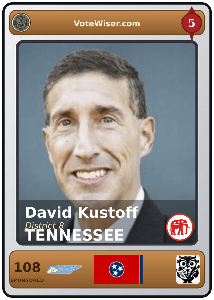 David Kustoff trading card