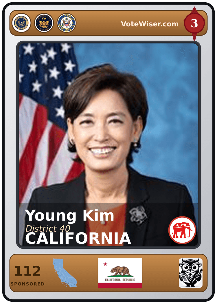 Young Kim trading card
