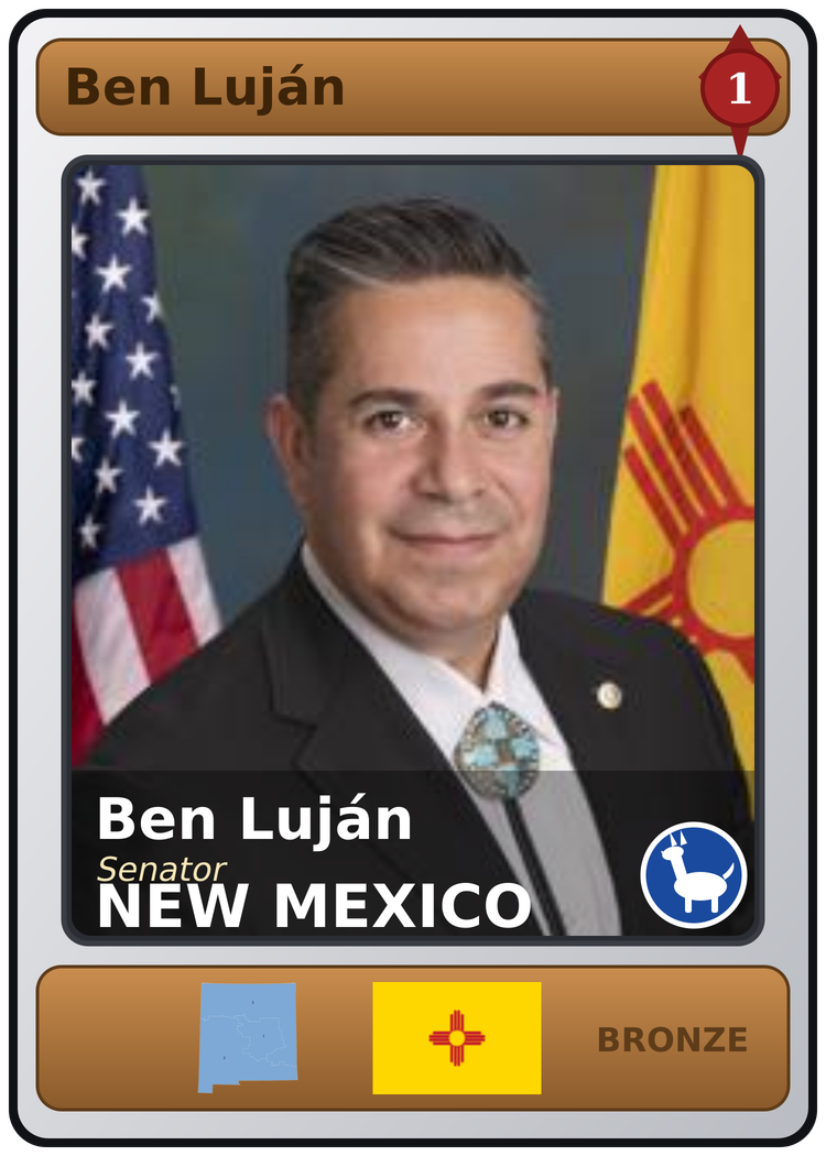 Ben Ray Luján trading card