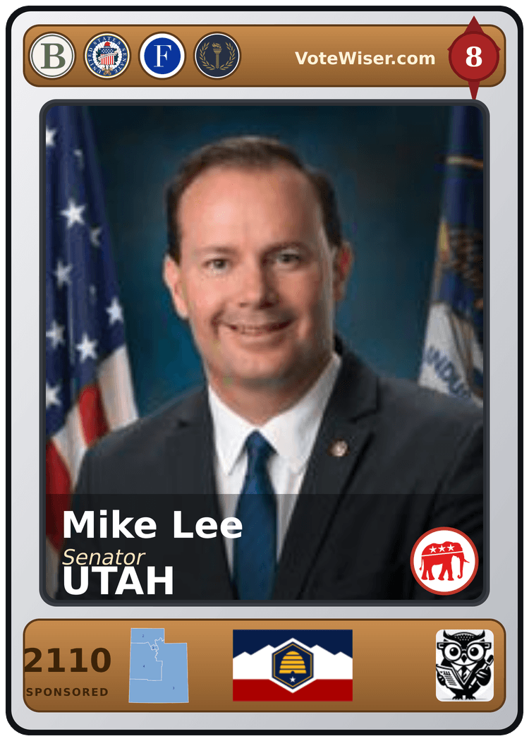 Mike Lee trading card