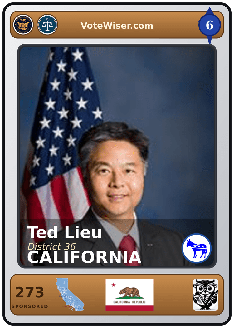 Ted Lieu trading card