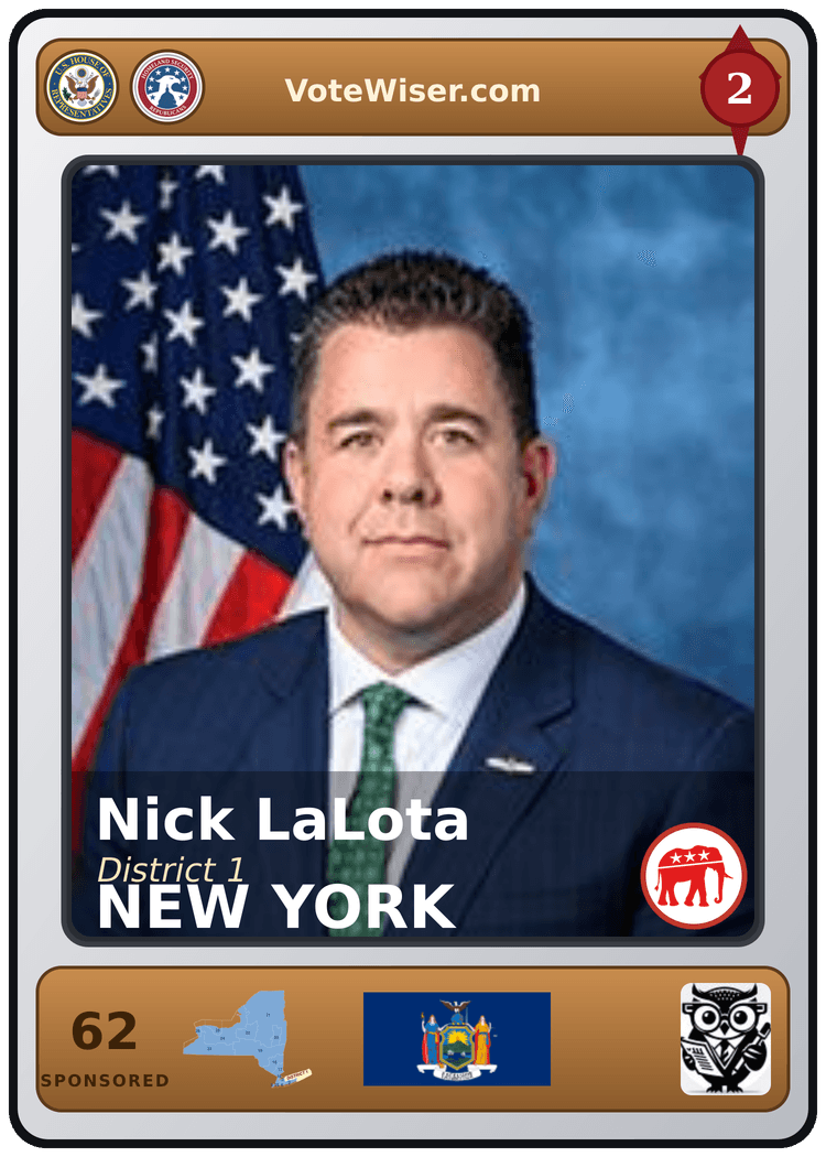 Nick LaLota trading card