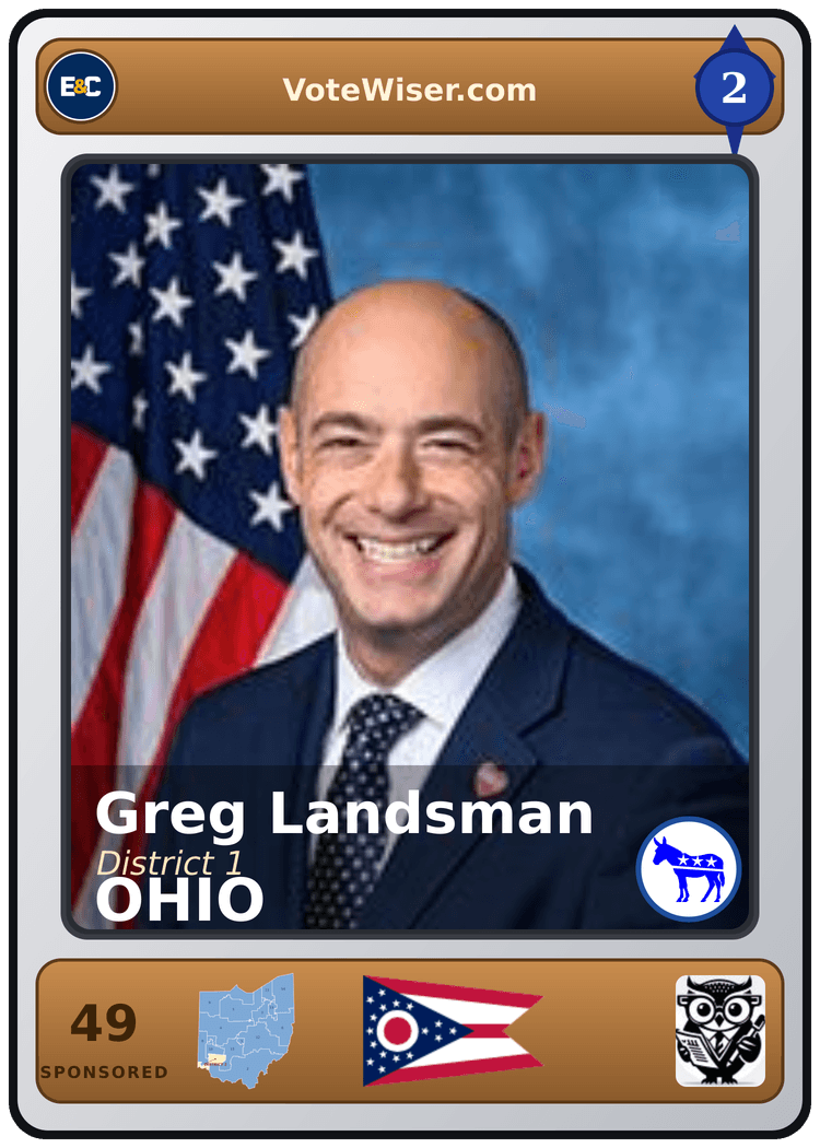 Greg Landsman trading card