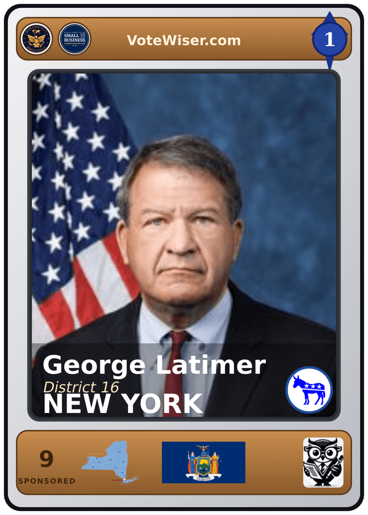 George Latimer trading card