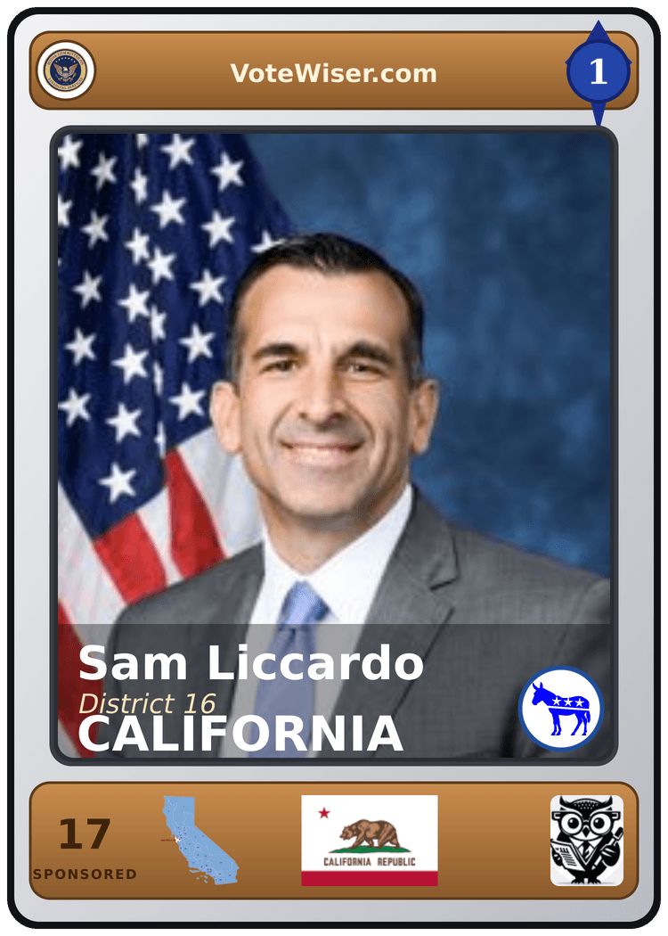 Sam T. Liccardo trading card