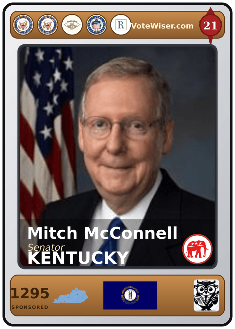 Mitch McConnell trading card