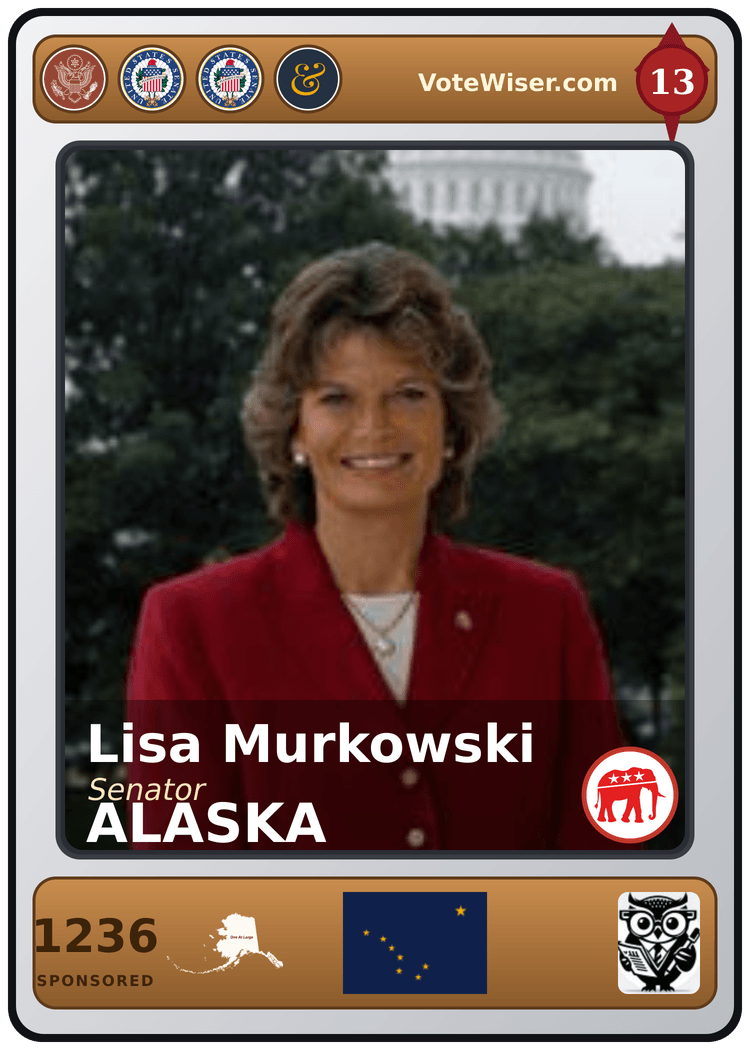 Lisa Murkowski trading card