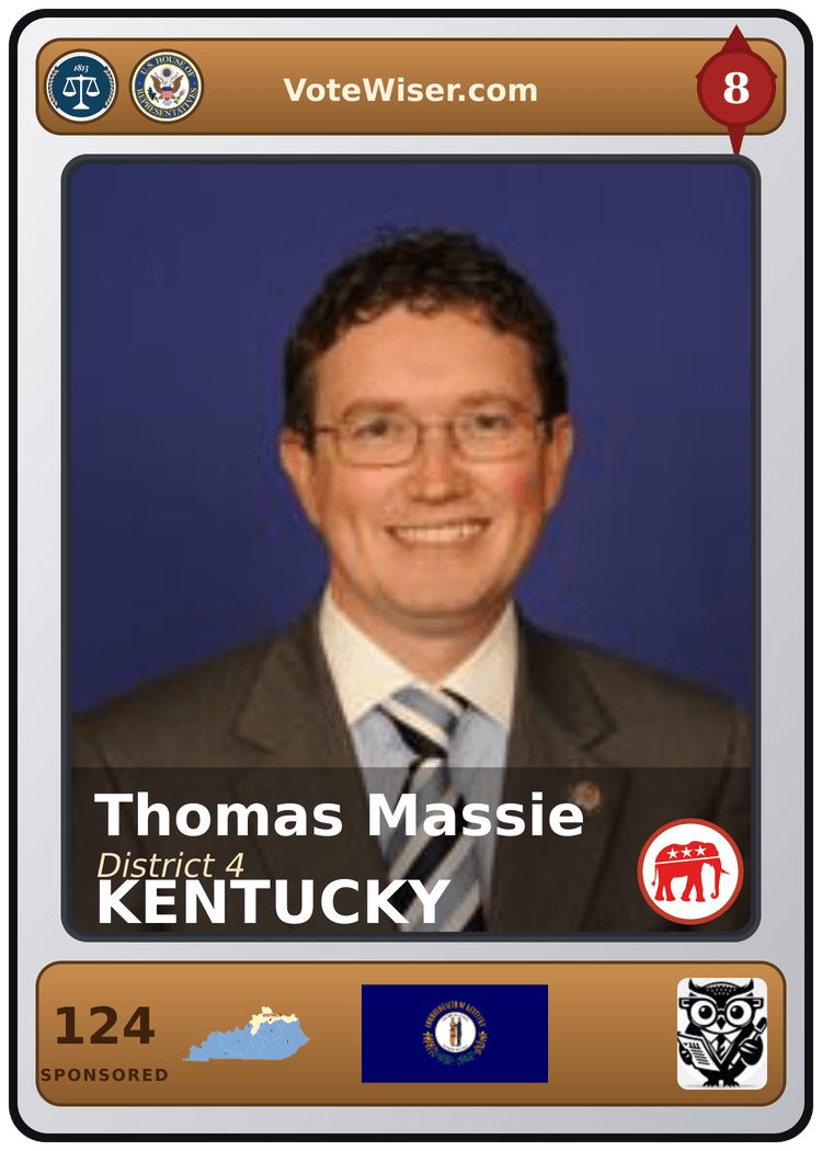 Thomas Massie trading card