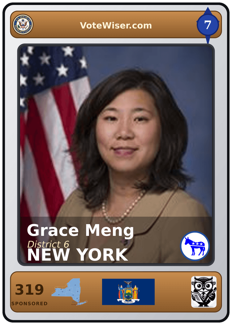 Grace Meng trading card