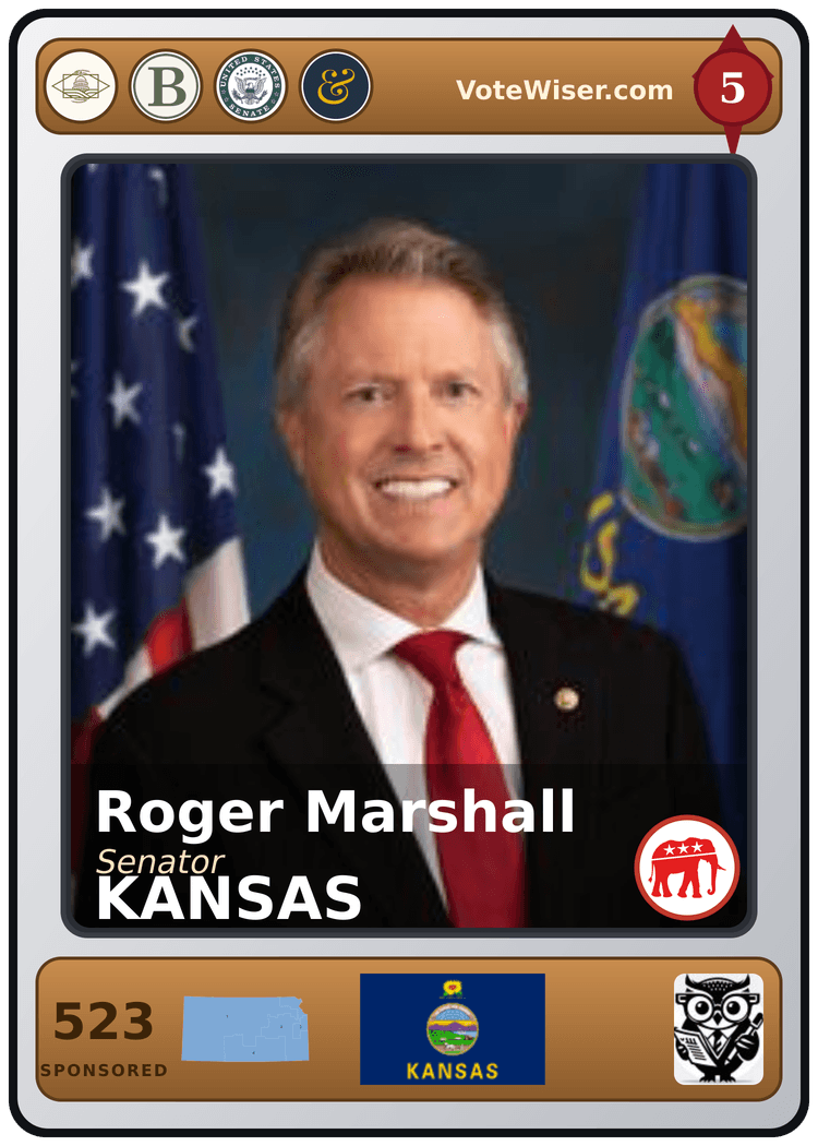 Roger Marshall trading card