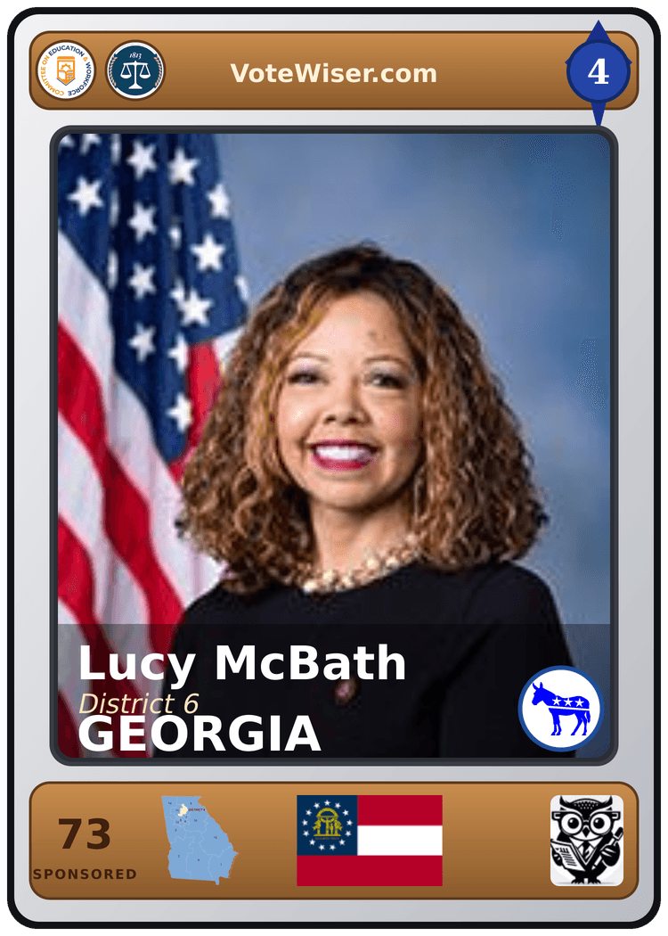 Lucy McBath trading card