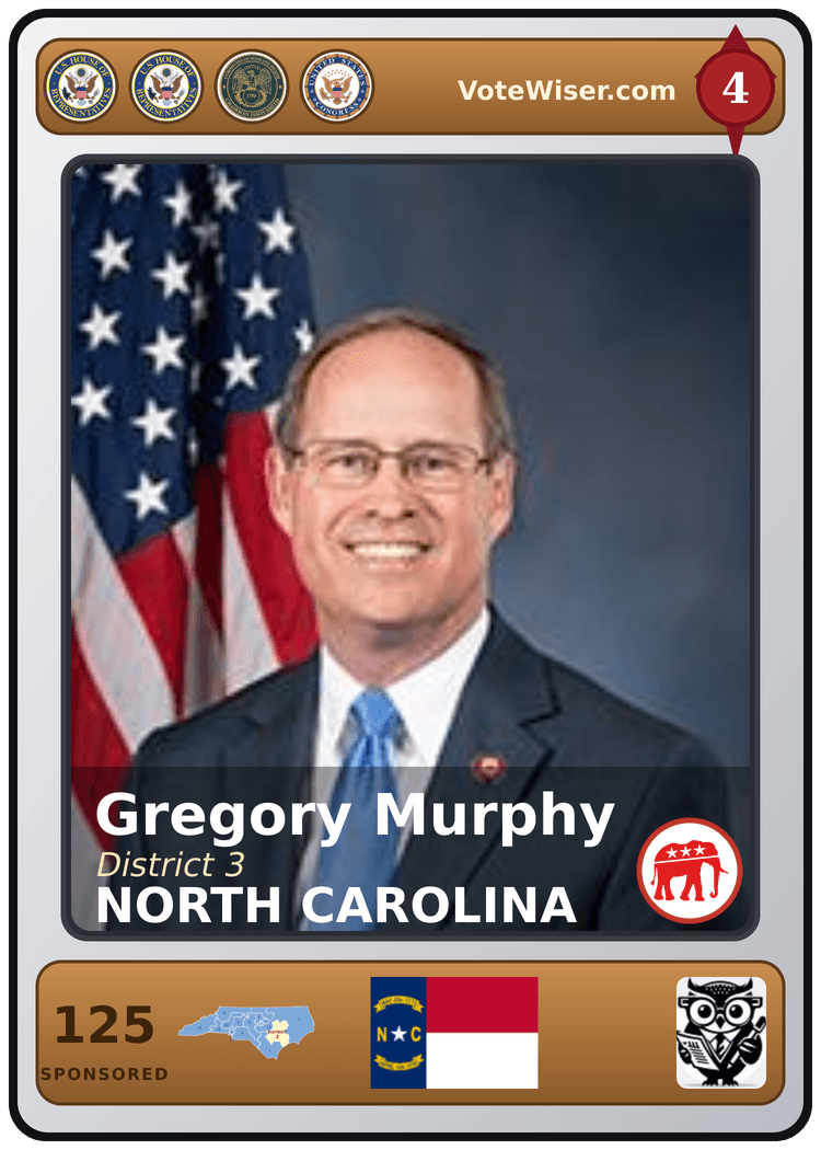 Gregory F. Murphy trading card