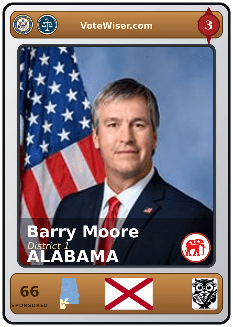 Barry Moore trading card