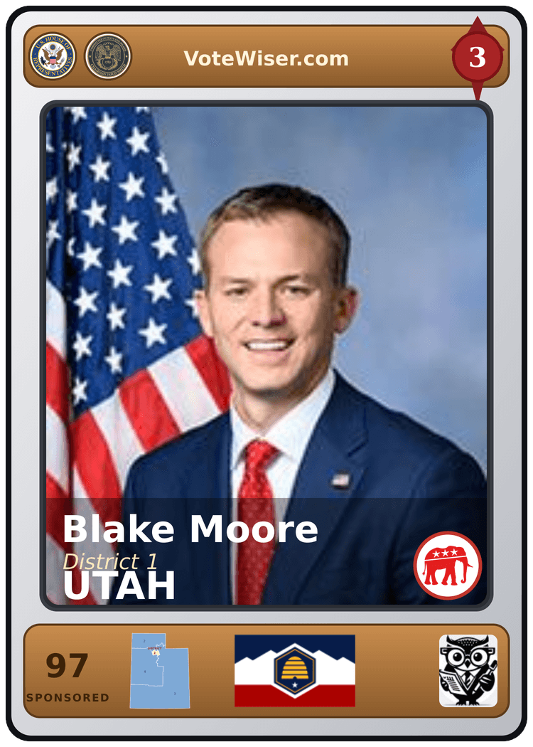 Blake D. Moore trading card