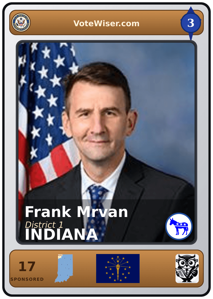 Frank J. Mrvan trading card