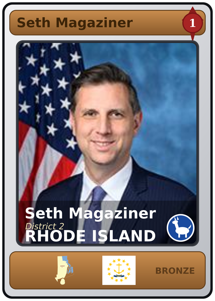 Seth Magaziner trading card
