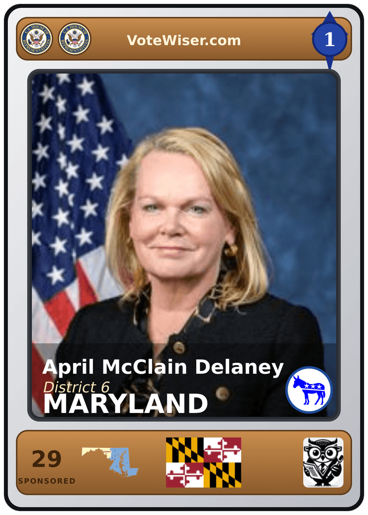 April McClain Delaney trading card