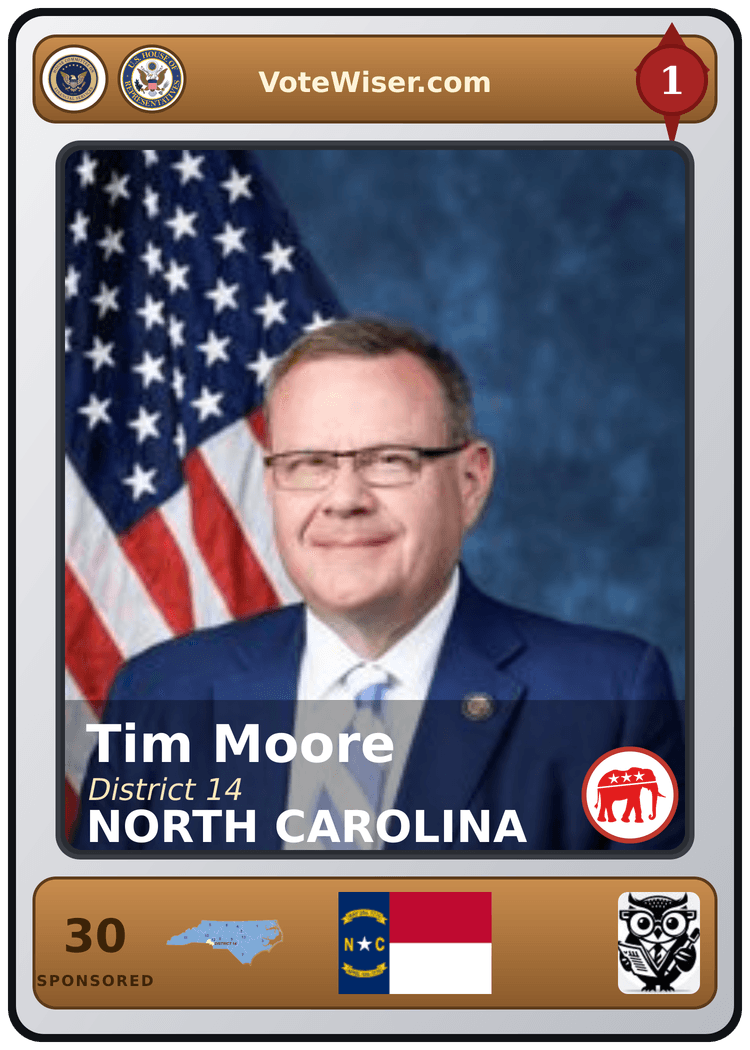 Tim Moore trading card