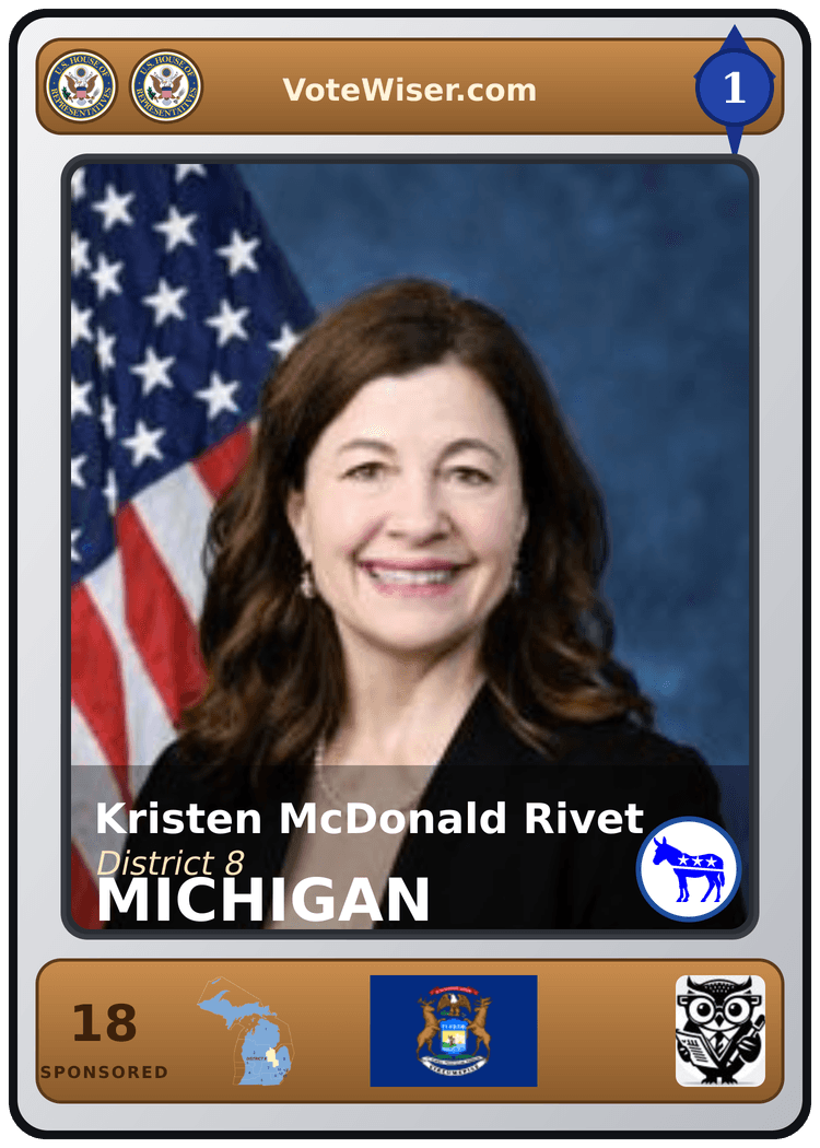 Kristen McDonald Rivet trading card