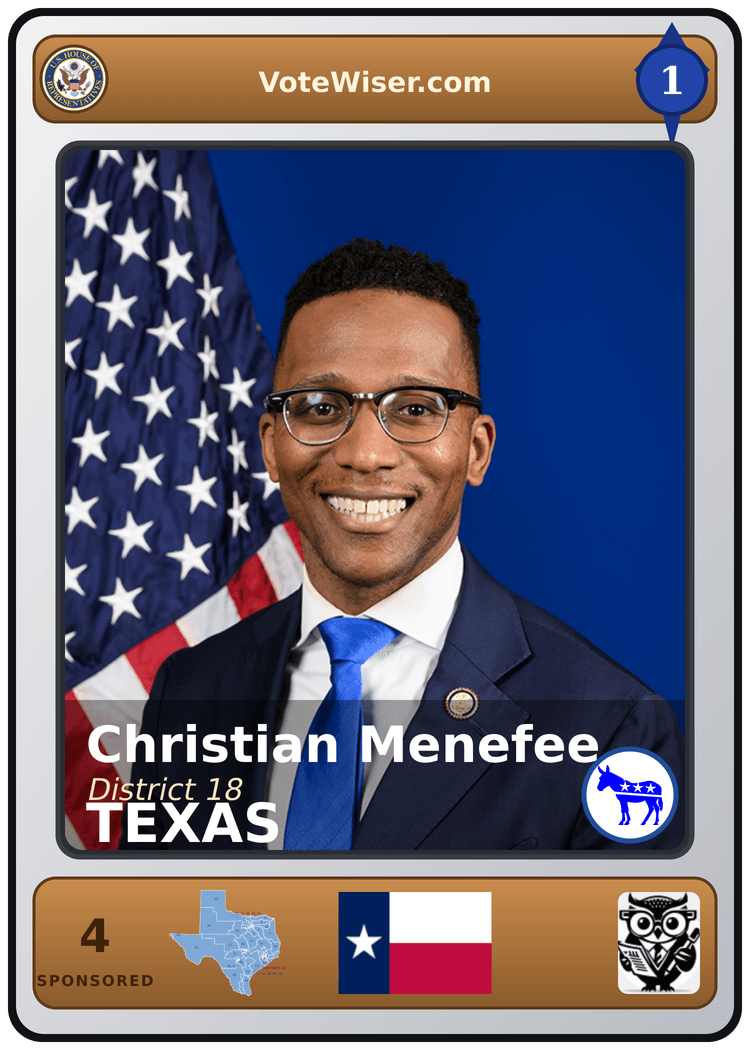 Christian D. Menefee trading card