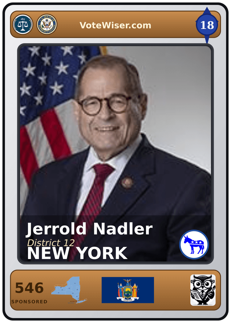 Jerrold Nadler trading card