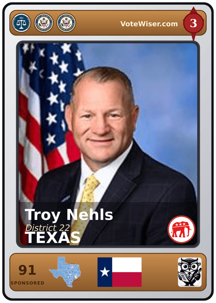 Troy E. Nehls trading card