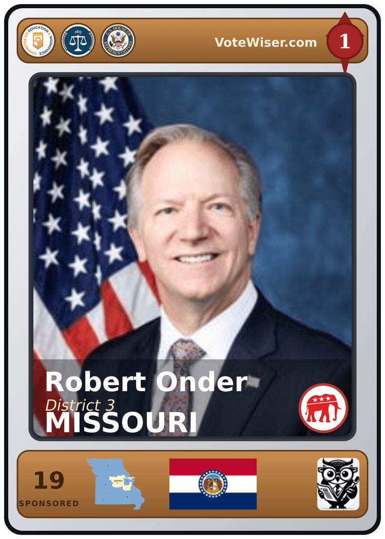 Robert F. Onder, Jr. trading card