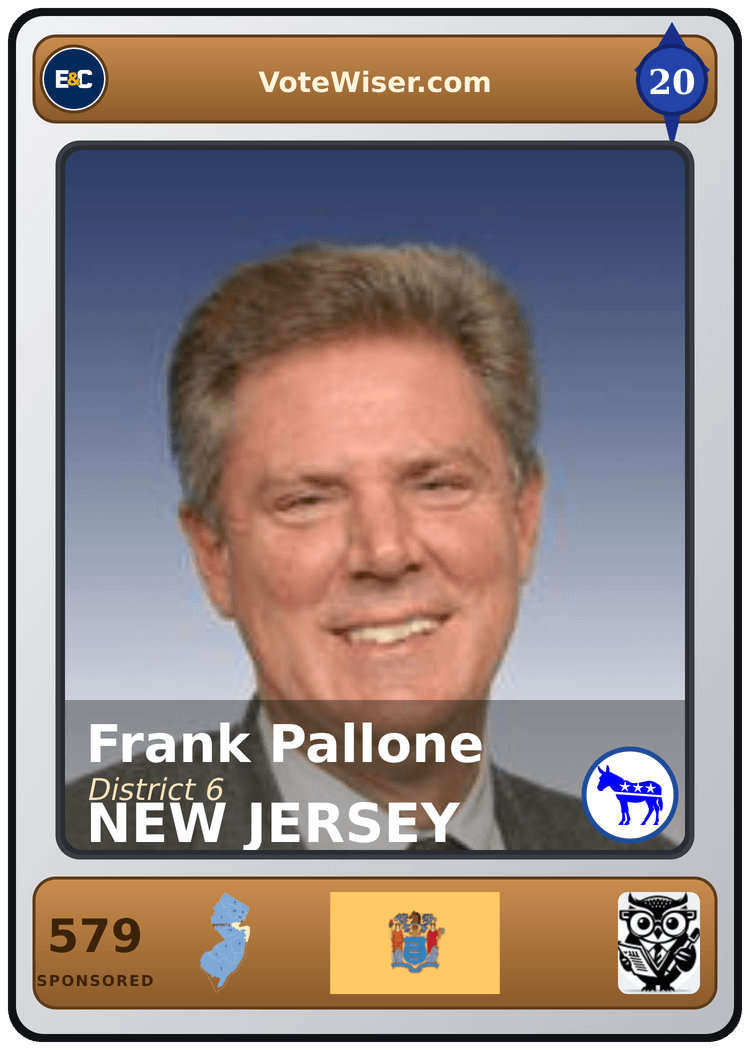 Frank Pallone, Jr. trading card
