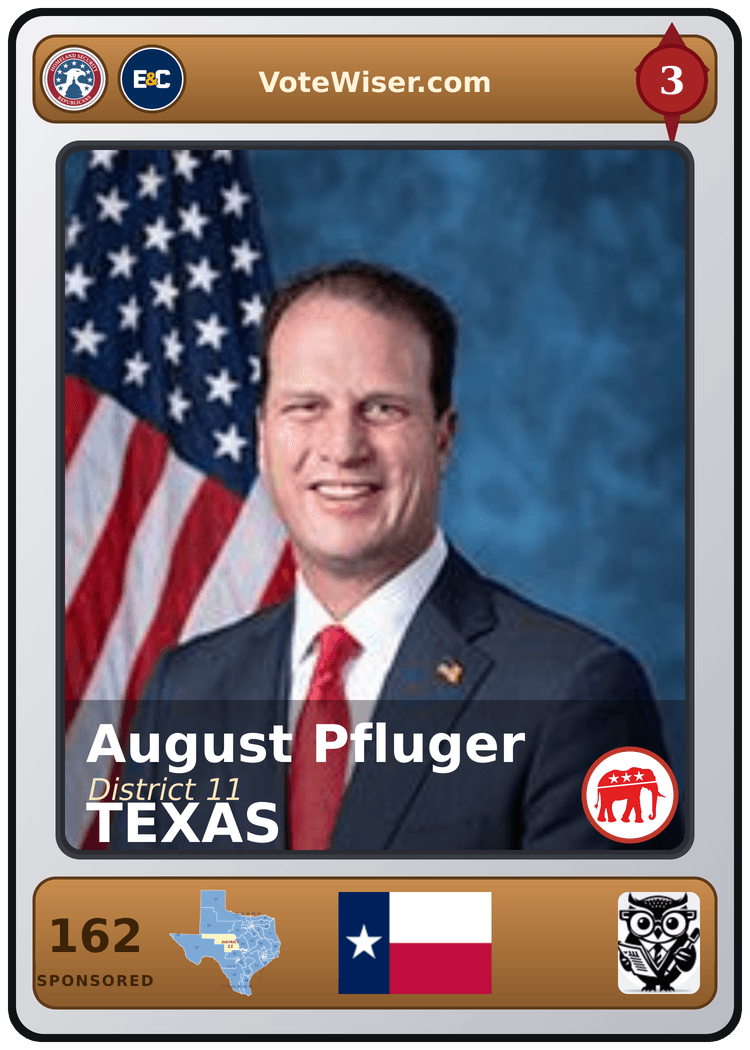 August Pfluger trading card