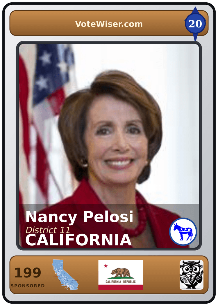 Nancy Pelosi trading card