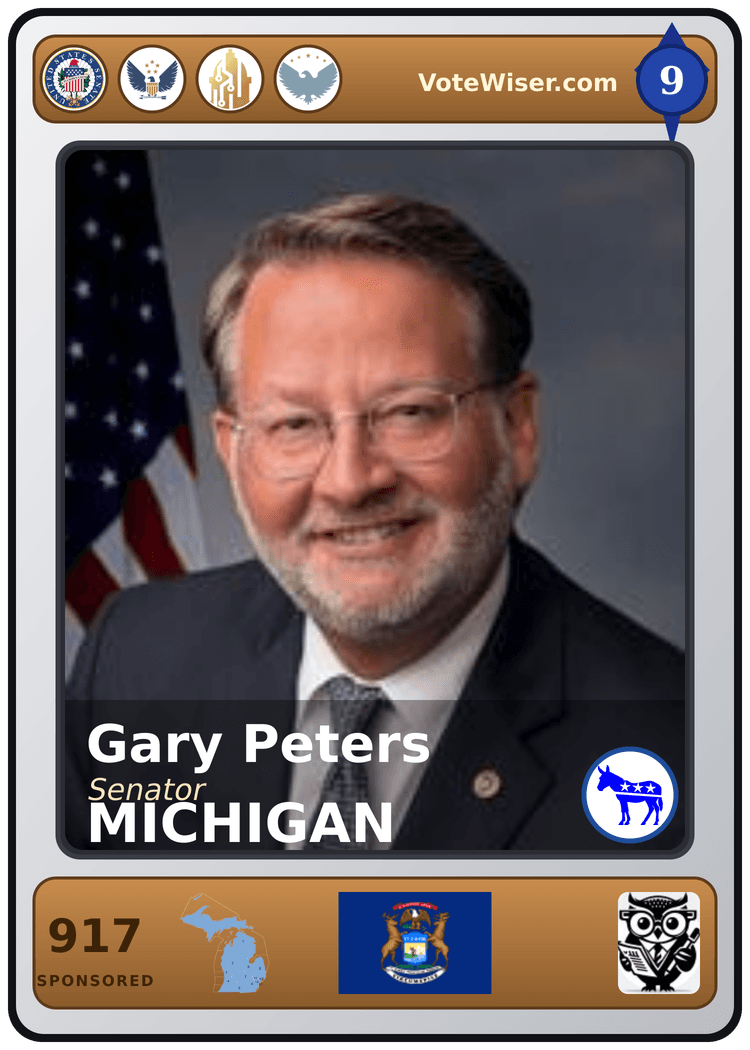 Gary C. Peters trading card