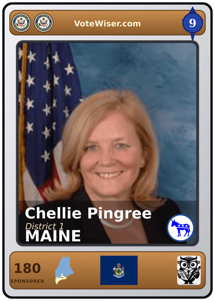 Chellie Pingree trading card