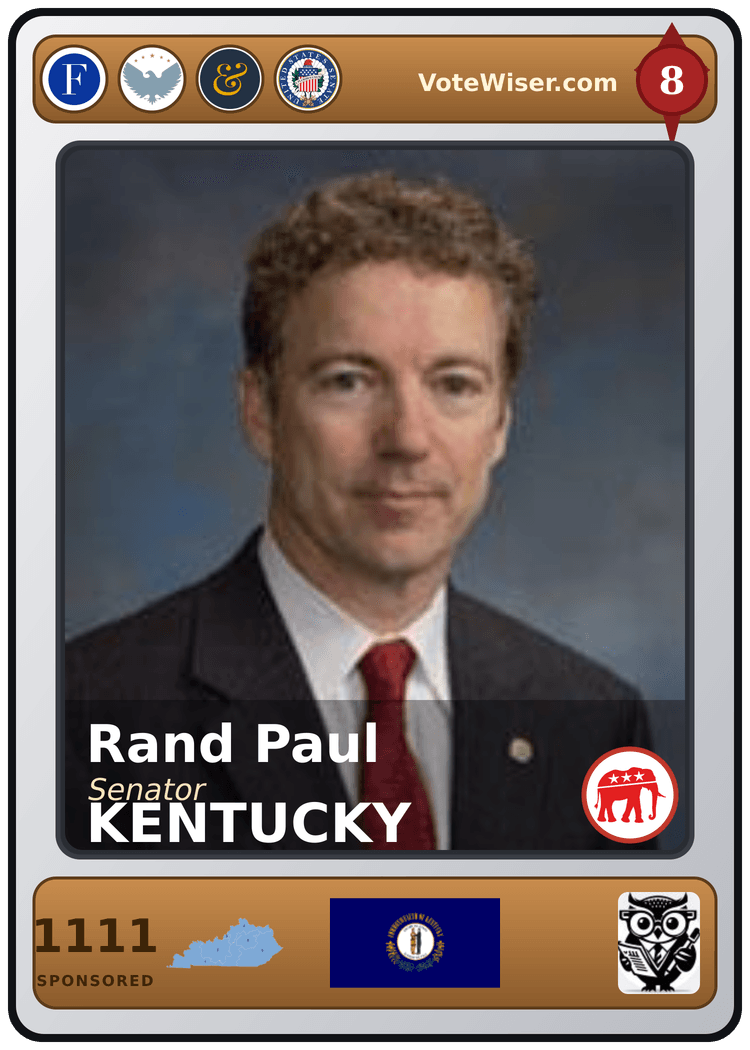 Rand Paul trading card