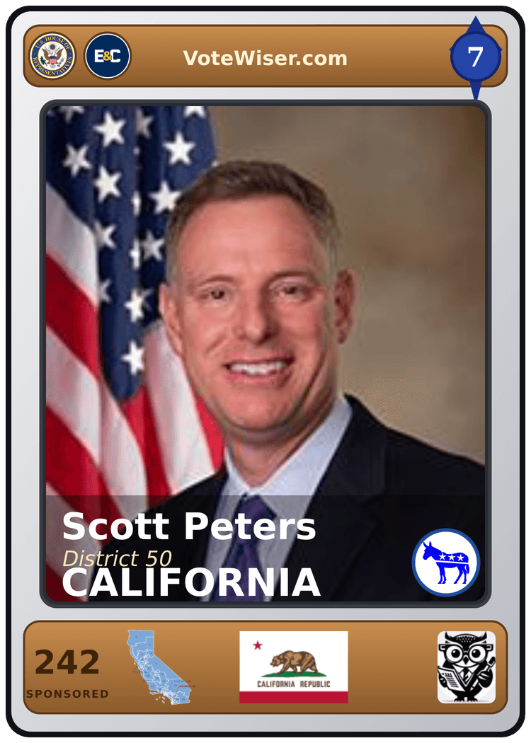 Scott H. Peters trading card