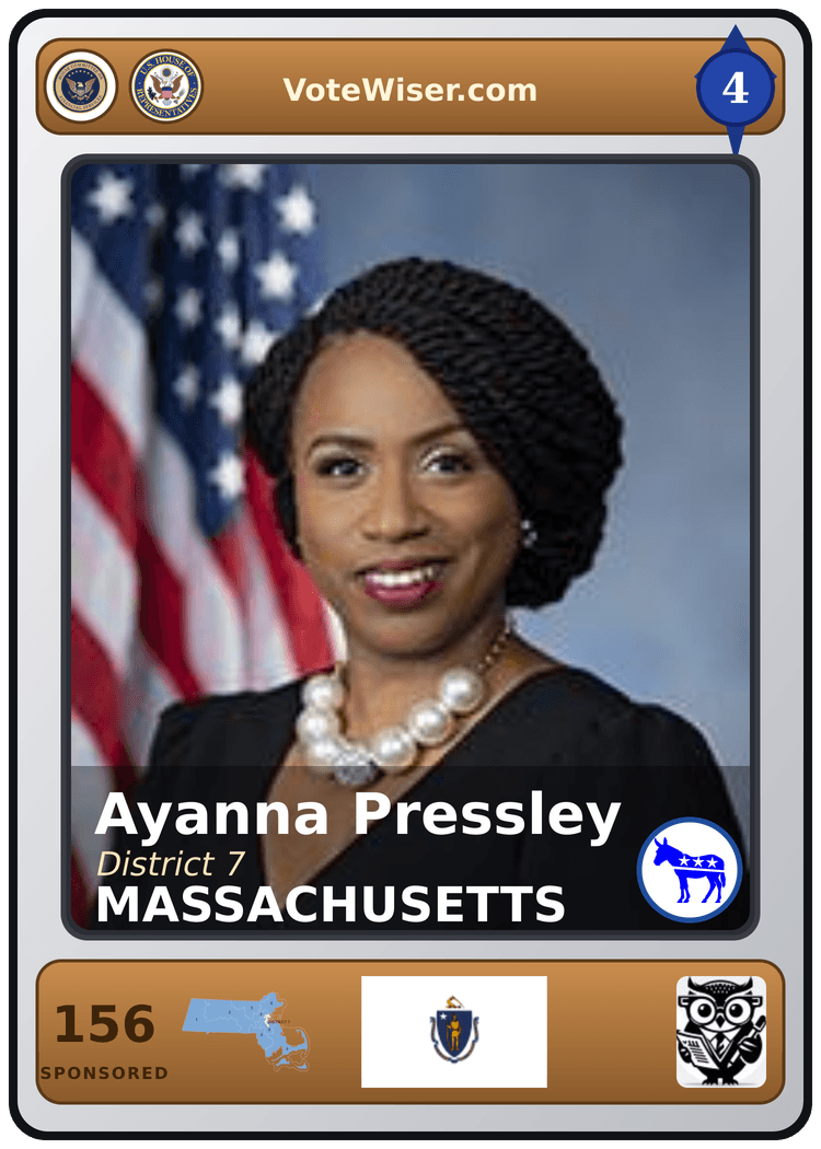Ayanna Pressley trading card