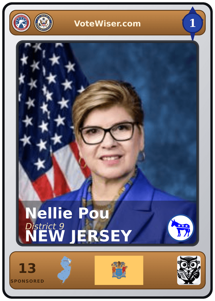 Nellie Pou trading card