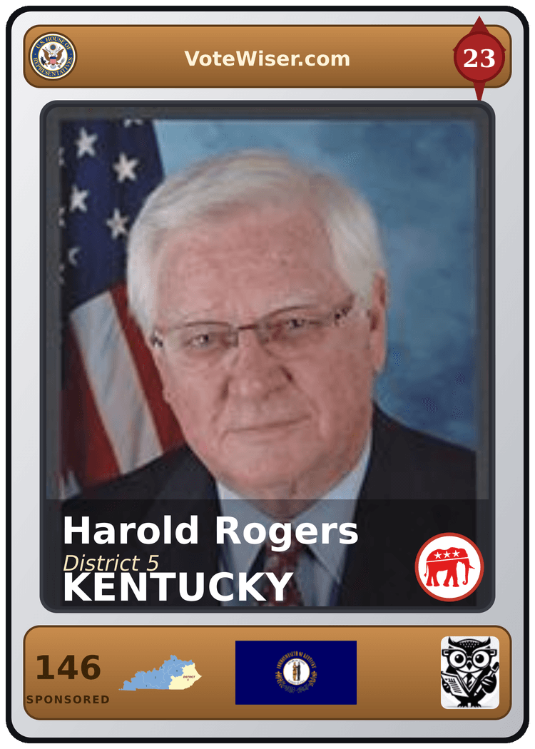 Harold Rogers trading card
